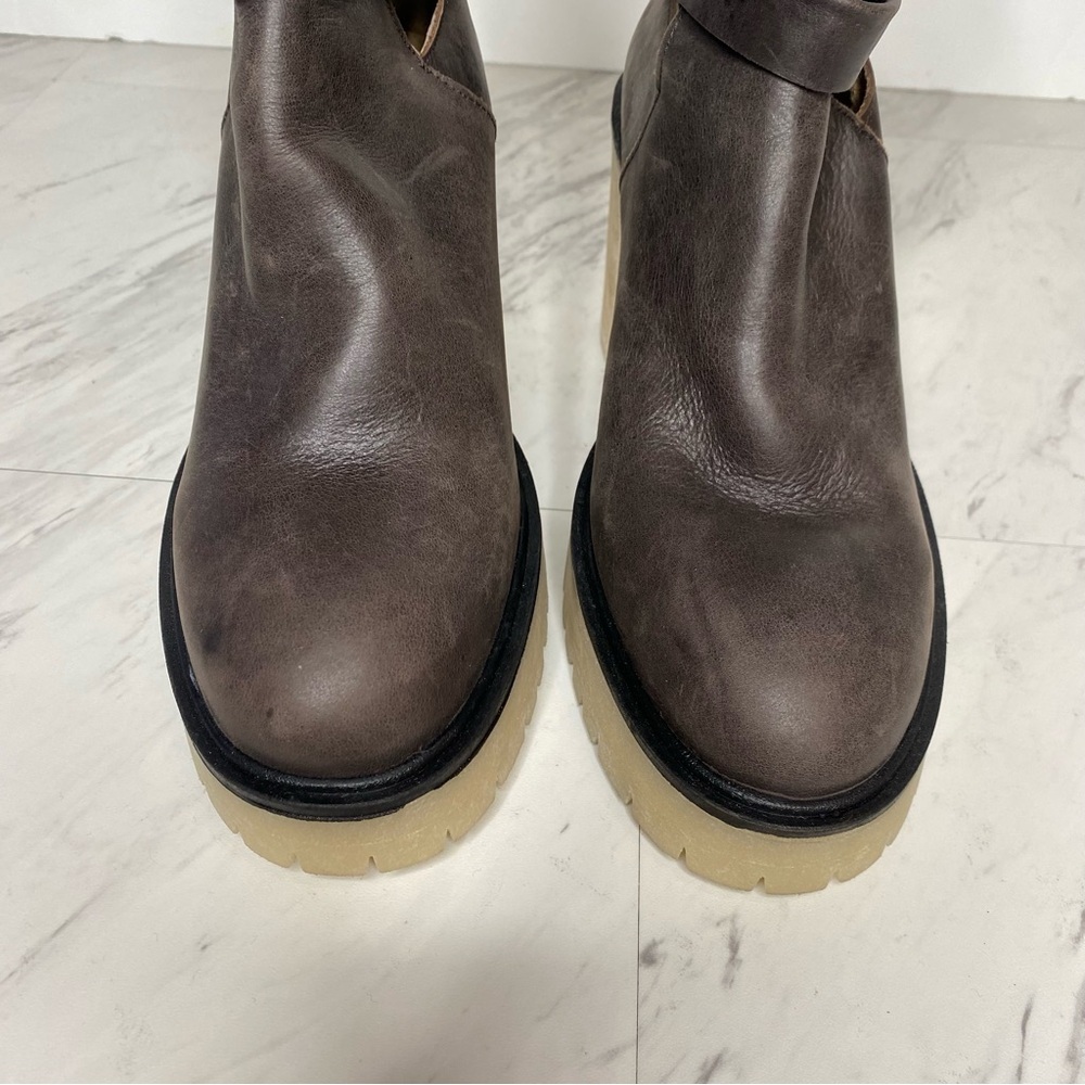 Free People Jesse Leather Strappy Heeled Boot 40 - Picture 11 of 15